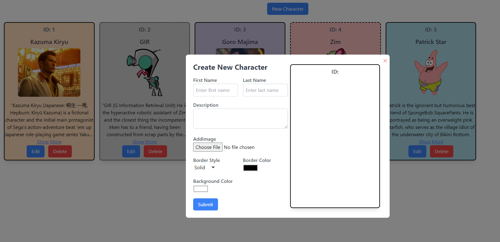 Character Card Creator